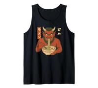 Fideos japoneses Oni Ramen Demon Spirit Design Camiseta sin Mangas