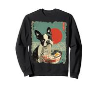 Fideos japoneses Ramen Vintage para Perros Boston Terrier Sudadera