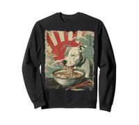 Fideos japoneses Ramen Vintage Pitbull Dog Sudadera