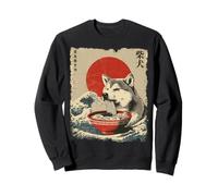 Fideos japoneses Ramen Vintage Shiba Inu Dog Sudadera