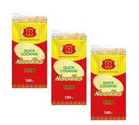 Fideos noodles de trigo estilo asiático 500 g x3 (1,5 kg) para wok, salteados y sopas ramen, textura suave que absorbe salsas
