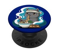 Fideos Ramen Alpaca Japón Y2K Kawaii Alpacas Anime PopSockets PopGrip Adhesivo