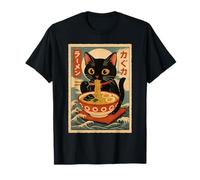 Fideos Ramen Cat Japón Kawaii Retro 2000 Estética Camiseta