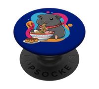 Fideos Ramen Conejillo de Indias Japón Y2K Kawaii Cobaya Anime PopSockets PopGrip Adhesivo