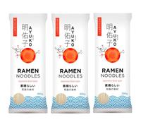 Fideos Ramen de Trigo 300 g Pack 3 Bolsas Textura Firme 2 mm para Sopa Ramen Yakisoba y Salteados Cocina Rápida