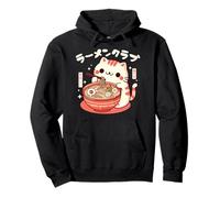 Fideos Ramen japoneses Kawaii Anime Cat Sudadera con Capucha