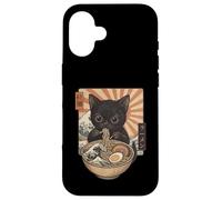Fideos Ramen japoneses Kawaii Cat Vintage Manga Carcasa para iPhone 16