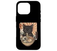 Fideos Ramen japoneses Kawaii Cat Vintage Manga Carcasa para iPhone 16 Pro
