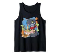 Fideos Ramen Serpiente Japón Y2K Kawaii Serpientes Anime Camiseta sin Mangas