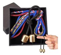 Fidget Beads - Yo-Yo Bead Fingertip Extreme Sports Cobre Puro, Colgante De Cuentas De Cordón | Robusto, Elegante, Hecho A Mano, Creativo, Portátil, Juguetes Antiestrés para Adultos, Cuentas