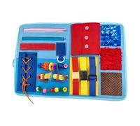 Fidget Blanket For Kids - Children Calming Board For Focus Stress Relief | Polyester Fabric with Interactive Activity Features, Sensory Tools Supporting Seniors Tension Mood Memory Decline