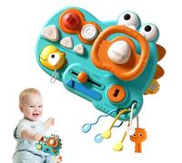 Fidget Board para niños: panel de control interactivo ocupado, juguete de simulación de conducción, ayuda para el aprendizaje de desarrollo de habilidades cognitivas, juego práctico de participación c