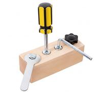 Fidget Board, tablero Montessori de madera con juego de destornilladores, coordinación mano-ojo y desarrollo de enfoque, juguetes de habilidades motoras finas para niños de 3 a 6 años, juguetes de ha