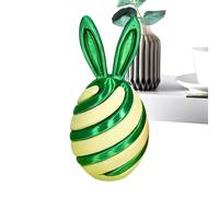 Fidget Bunny Egg Toy, Sensory Collectible Gadget, 3D Printed Passthrough Design for Stress Relief Fun, Smooth Interactive Texture Features, Desk Toy Entertainment Accessory, Fidget Toys