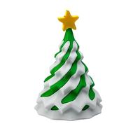 Fidget Christmas Tree Toy - Passthrough 3D Printed Holiday Ornament, Collectible Desktop Display Figure, Smooth Rotating Stress Relief Function, Festive Desk Decoration for Adults