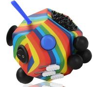 Fidget Cube with 12 Sides - Original Cubo Antiestres Adultos Dado Antiestres Fidget Cube Toy for All Ages with ADHD, Add, ASD, ADHD by VCOSTORE