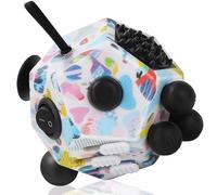 Fidget Cube with 12 Sides - Original Cubo Antiestres Adultos Dado Antiestres Fidget Cube Toy for All Ages with ADHD, Add, ASD, ADHD by VCOSTORE
