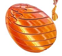 Fidget Egg - 3D Printed Rotating Puzzle Toy, Easter Stress Relief Gadget with Smooth Spin Mechanism, Focus Enhancing Function, Ideal for Kids Adults Classroom Home Travel Stocking Stuffer