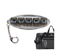 Fidget Keyboard - Mechanical Relaxation Clicker for Men Women Adults Travel | ABS Body with Light Up Keys, Compact 5-Key Stress Toy, Tactile Clicking Feedback for Home Office Commuting Activities