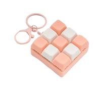 Fidget Keychain Clicker - 9 In 1 Detachable Keyboard Stress Toy | Keyboard Fidget Toy | Portable ABS Fidgett Gadget Pendant Keychain For Backpack Bag Tote School Travel