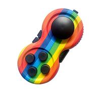 Fidget Pad - Controlador portátil para la ansiedad, clásico, Retro, Juguete de Mano, con 8 Funciones de ansiedad, Controlador de Juego para Adolescentes, Alivia el estrés y la ansiedad (arcoíris)