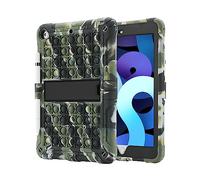 Fidget Sensory Toy Case para iPad 9.7 pulgadas 5ª/6ª generación 2018/2017/Air 1/Air 2/iPad Pro Push Pop Bubble Case con soporte para lápiz Kickstand correa para el hombro (camuflaje)