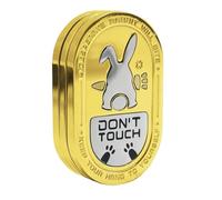 Fidget Slider, Bunny Push Slide Toy, Pocket-Sized Stress Reliever, Calming Focus Tool, Metal Clicking Sound Mechanism for Teens, Men, Kids, Travel, Classroom, School Relaxation