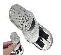 Fidget Slider Toy, Rabbit Push Slide, 1.98x1.22in Anti-Stress Metal Gadget, Authentic Clicking Sound Feature, Portable Calming Tool for Travel, Classroom, Kids, School Use