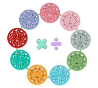 Fidget Spinners de matemáticas, Fidget Spinners de Hechos matemáticos con 50 Pegatinas de Premio for quienes están aprendiendo matemáticas(Multiply/Divide)