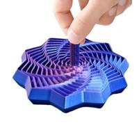 Fidget Star - Spiral Stress Reliever, Geometric Sensory Focus Toy with Smooth Rotating Layers, Interactive Handheld Brain Teaser Gadget, Ideal for Classroom Concentration Tasks