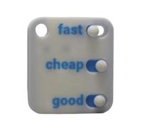 Fidget Toy - 3D Printed Fidget Prank Toy, Interactive Decision Making Gag Fun Spinner Gadget, Stress Relief Fidgets Toys for Children Adults Travel Commuting Waiting Classroom Use 2.76x1.97x0.2 inches