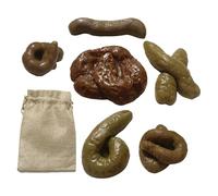 Fidget Toy - 6 Pieces Soft Novelty, Gag Gadget, Squeeze To Relax Poop-Shaped Toy,for Teens Adults Boys Classroom Commuting Travel School Party April Fools' Day, Prank Choice Idea: