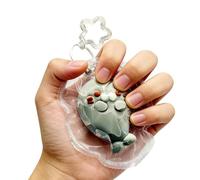 Fidget Toy Keychain, Soft Textured Calming Sensory Toy, Cute Squeeze Animal Design for Stress Relief, Durable Portable Material with Keyring Attachment, Fun Kids Accessory for Boys Girls School Home