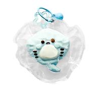 Fidget Toy Keychain, Soft Textured Calming Sensory Toy, Cute Squeeze Animal Design for Stress Relief, Durable Portable Material with Keyring Attachment, Fun Kids Accessory for Boys Girls School Home