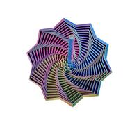 Fidget Toy, Silent Hexagon Handle Stress Reliever, 4,61 x 4,61 x 0,59 pulgadas Calming Gadget with Design, Sensory Hand Toy with Build, Desk Accessory with Style, Home Study Use for Adults