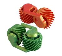 Fidget Toys Adults - 2 in 1 Pocket Spinner | Sensory Desk Accessory with Portable 3D Printed Design, Stress Relief Toy for Work School Classroom Airplane, Small Handheld Focus Gadget