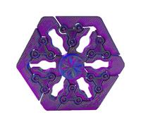 Fidget Toys Spinner Hand Toy | 7,3 x 6,3 x 1,4 cm Spinners with Smooth Gyroscope Mechanism, Lightweight Fidget Toy with Portable Design, Educational Focus Spinner for Kids Teens Adults