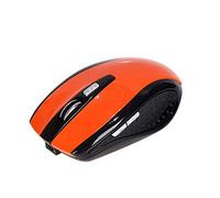FidgetGear Mini ratones inalámbricos recargables Bluetooth 3.0 6D 1600DPI, ratón óptico para juegos, color naranja