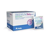 Fidia Farmaceutici Iridium bebé gasa | 28 gasas estériles desechables | Para el tratamiento periocular del bebé | 100% algodón | Imbebido con principios naturales