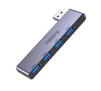 Fidioto Hub USB de 4 puertos (1 concentrador 3.0, 3 concentradores 2.0) divisor USB para laptop, Windows PC, Mac, impresora, unidad flash, disco duro móvil, ordenador portátil