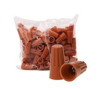 Fidioto Juego de 100 conectores de cable eléctrico SP3 naranja, terminales de tornillo, 18-16 AWG, tuercas giratorias de inserción de resorte, tapas de cable portátiles para conexión rápida