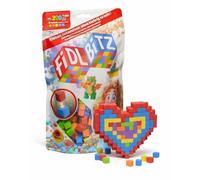 FIDL BITZ Bag of Bitz - 320 cubos autoadhesivos de espuma - Juguetes creativos para habilidades motoras de construcción, bloques de construcción adhesivos sin dedos adhesivos sin residuos, para niños