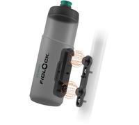 FIDLOCK TWIST botella 600 antibacterias + base bicicleta humo