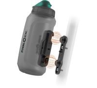 FIDLOCK TWIST botella 750 antibacterias + base bicicleta humo