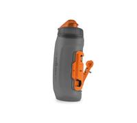 Fidlock Twist Bottle 590 + Bike Base Orange - Botella de agua para bicicleta de 590 ml con sistema magnético mecánico de soporte para botella, incluye soporte, sin BPA y apta para lavavajillas