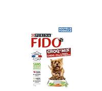 FIDO | CROQ' MIX| Perro adulto pequeño/mediano | Croquetas equilibradas y sabrosas que favorecen una condición física óptima | Carne de res y verduras | Producto en Francia | Bolsa | Juego de 6 x 3 kg