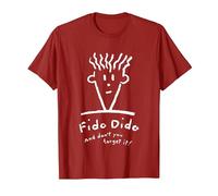 Fido Dido Cara No Lo Olvides Camiseta, Hombre, Arándano, XL