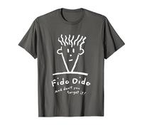 Fido Dido Cara No Lo Olvides Camiseta, Hombre, Asfalto, 4XL