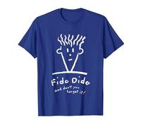 Fido Dido Cara No Lo Olvides Camiseta, Hombre, Azul Real, S