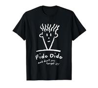 Fido Dido Cara No Lo Olvides Camiseta, Hombre, Negro, M